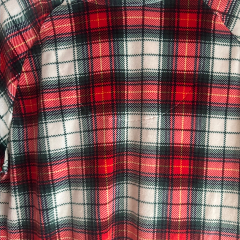 Cuddl Duds Red and Green Plaid Top - Picture 6 of 6